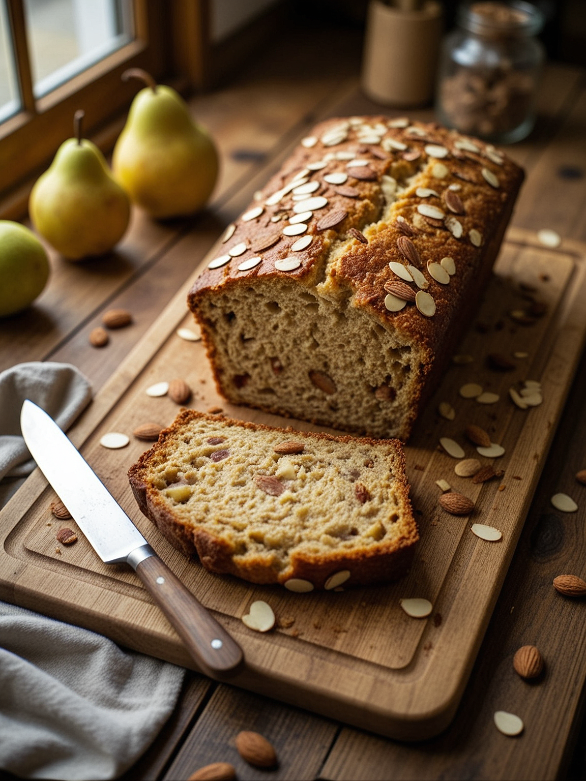 Maple Almond Pear Loaf