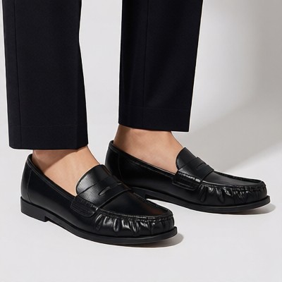 Cushioned Lug-Sole Loafers