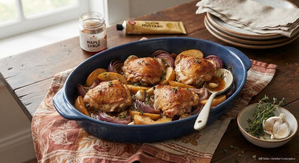 Maple-Dijon Roast Chicken