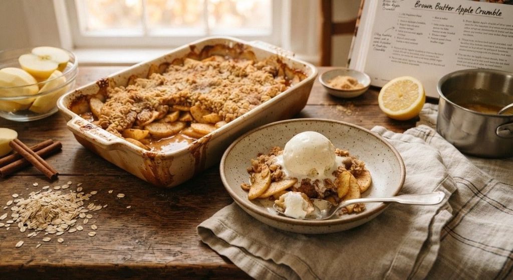 Brown Butter Apple Crumble