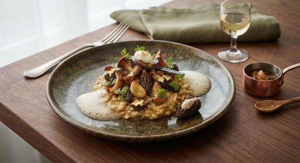 Roasted Garlic & Wild Mushroom Risotto