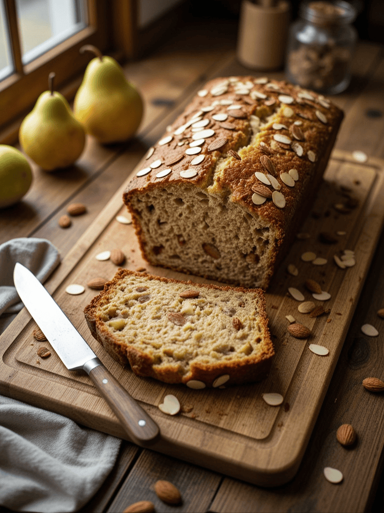 Maple Almond Pear Loaf